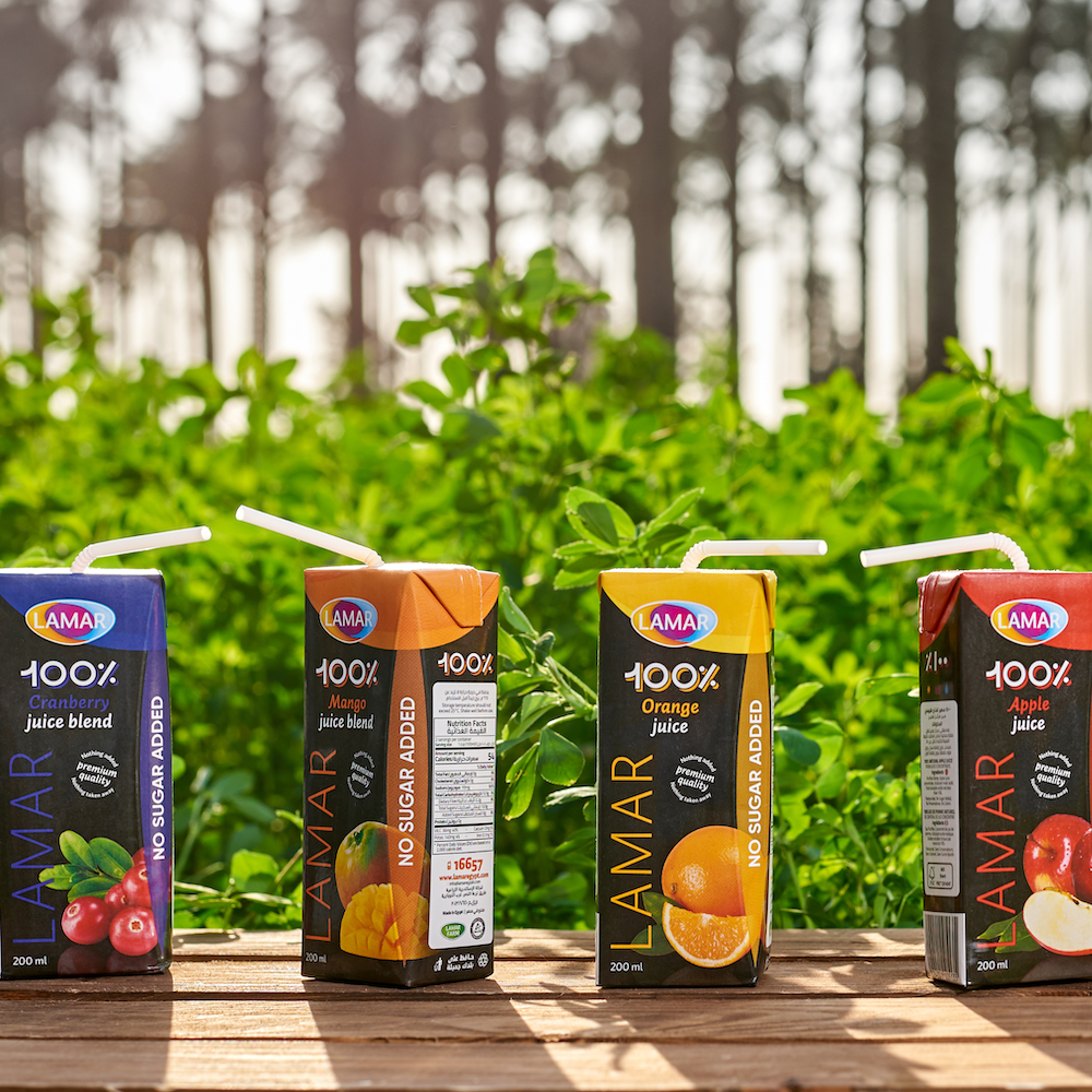 LAMAR Orange Juice 100% Natural & Premium Drink [ 200ml X 3 pcs ] No Preservatives imported from Egypt