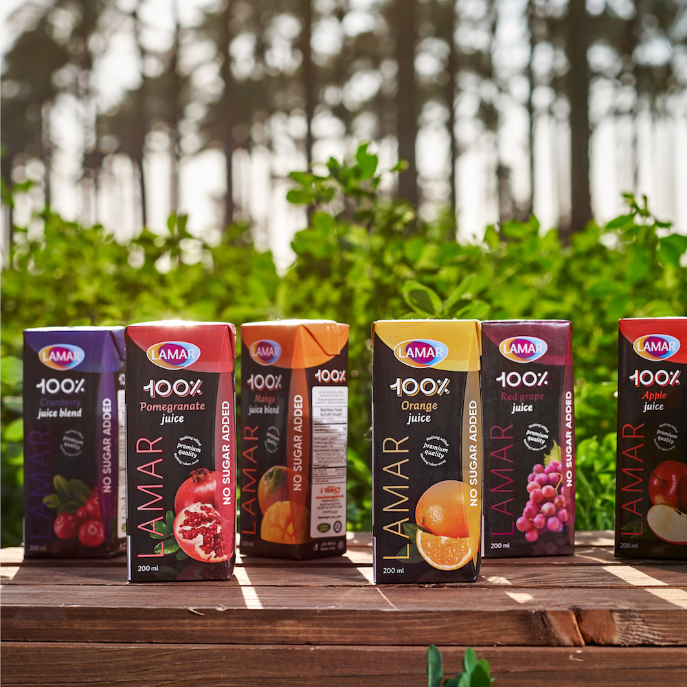 LAMAR Pomegranate Juice 100% Natural & Premium Drink [ 200ml X 6 pcs ] No Preservatives imported from Egypt