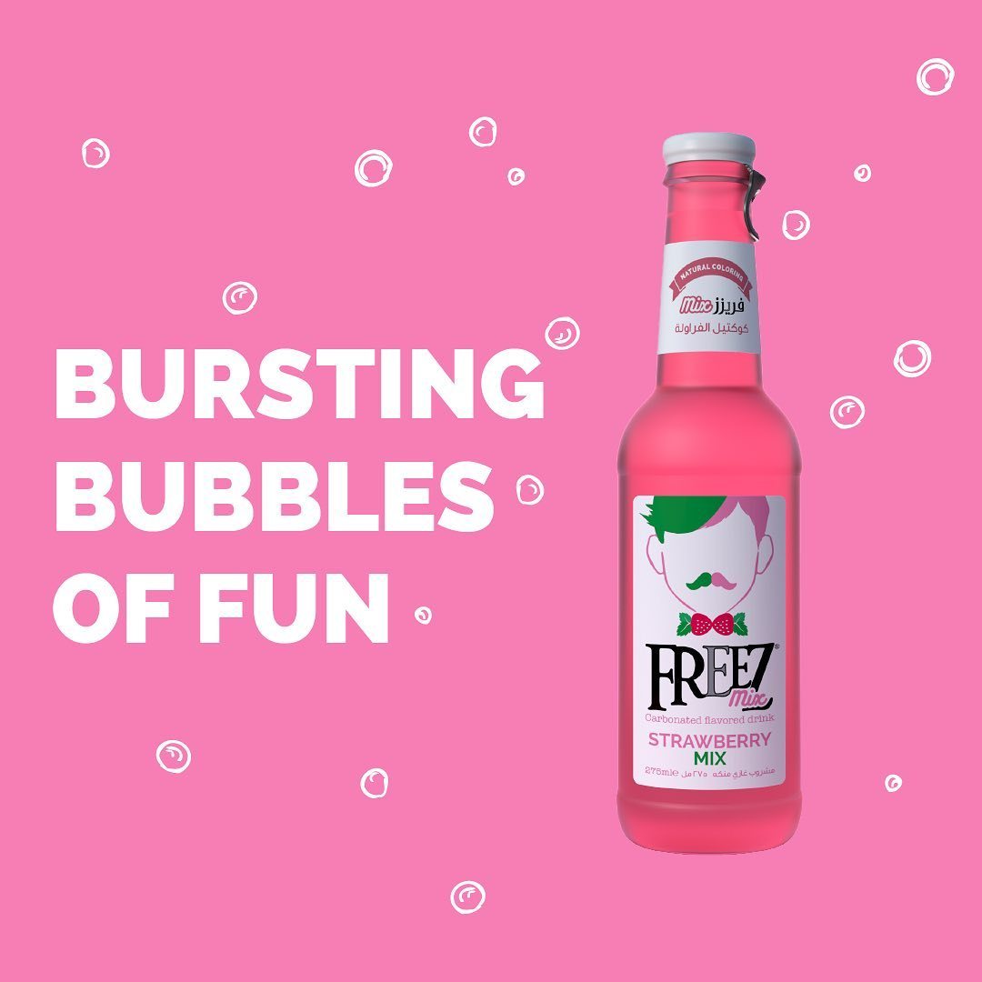 Freez Mix Strawberry Soda Drink 275ml x 24