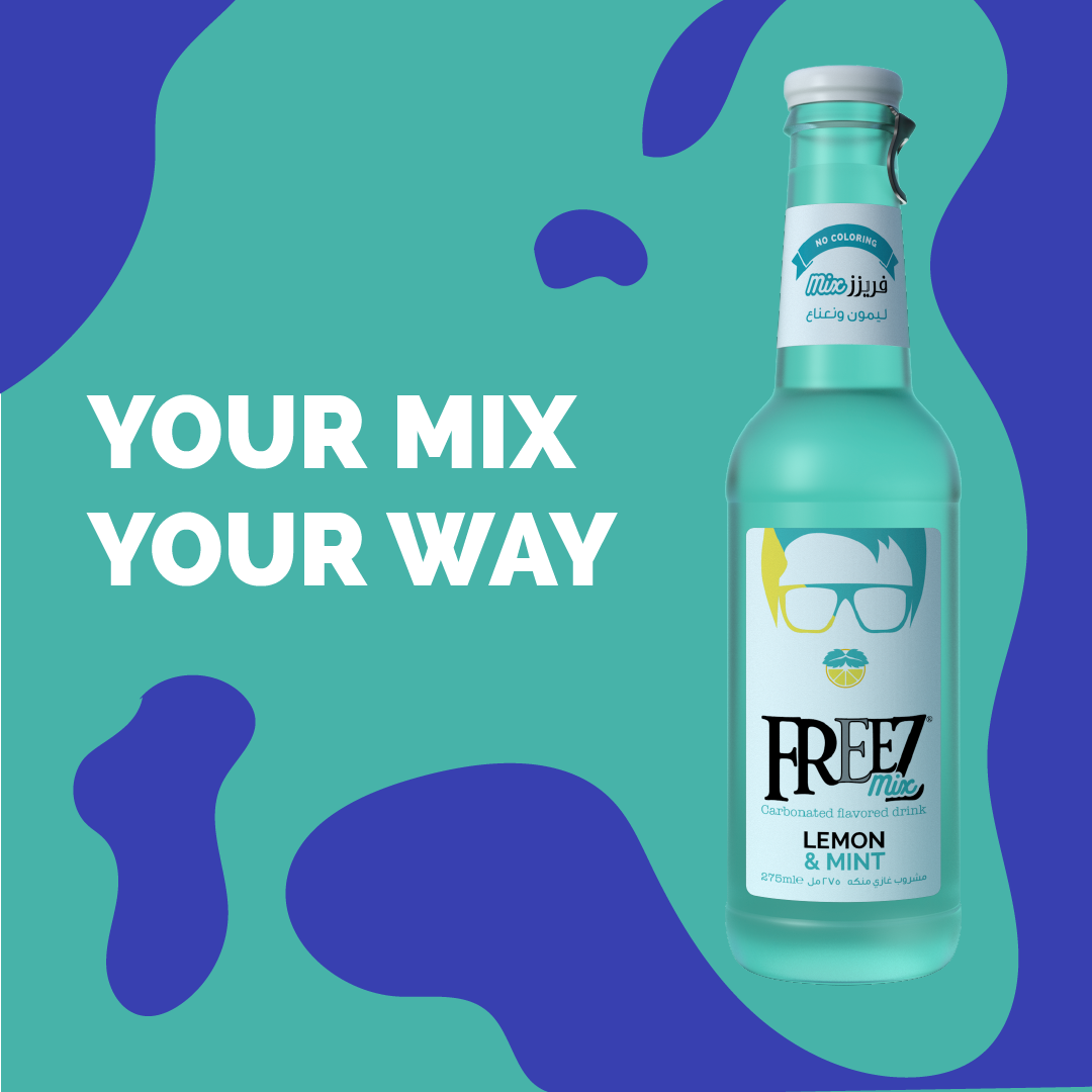 Freez Mix Lemon & Mint Soda Drink 275ml x 24