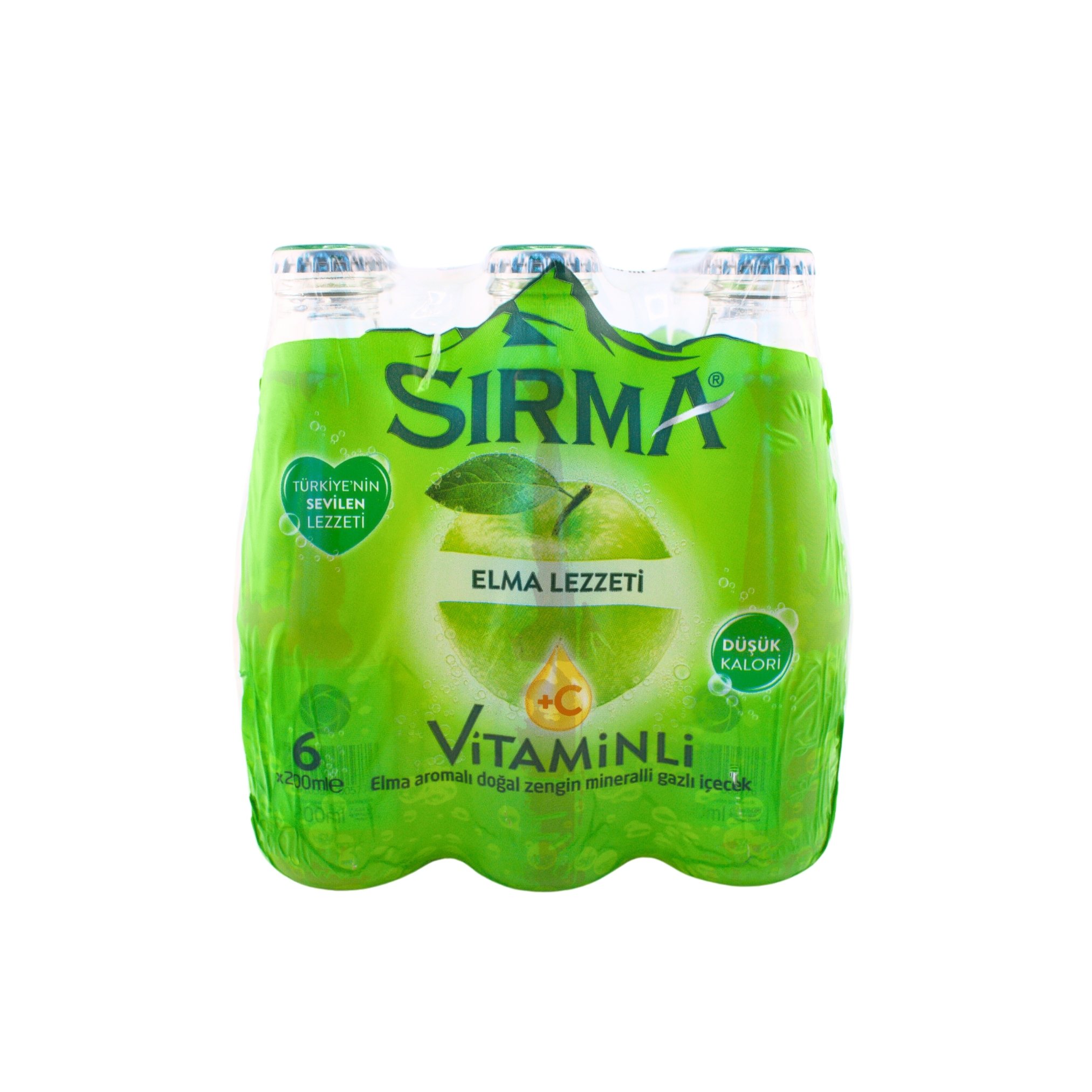 SIRMA Apple Flavoured Natural Mineral Rich Mineral Water Drink 200ml