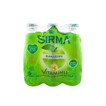 SIRMA Apple Flavoured Natural Mineral Rich Mineral Water Drink 200ml