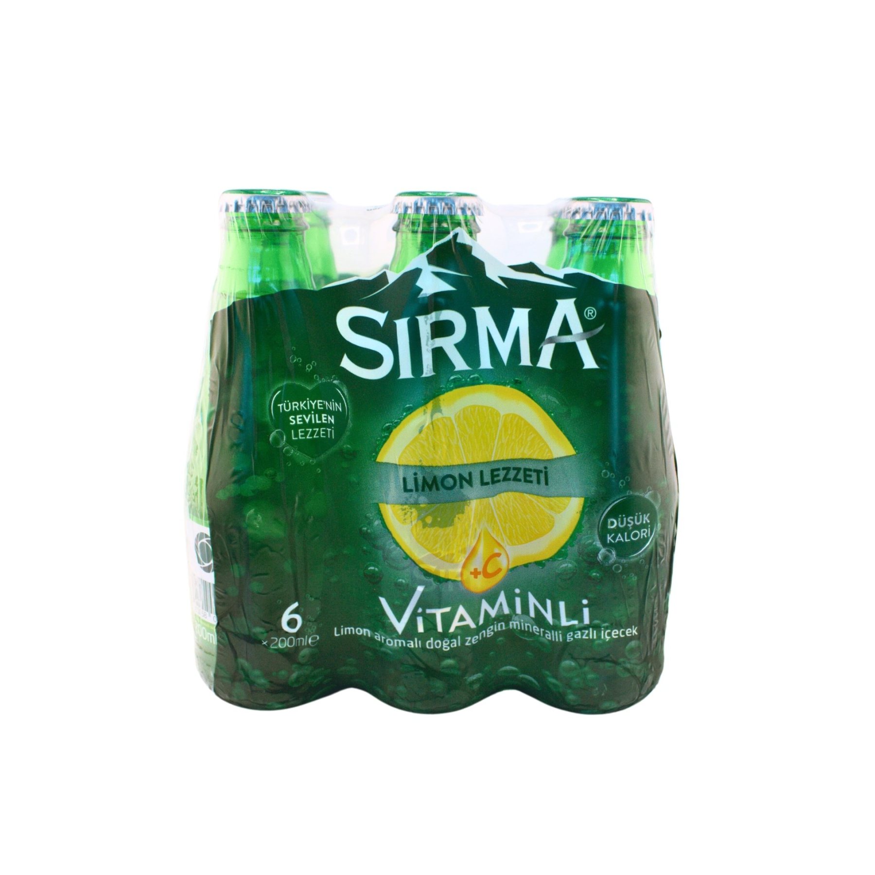 SIRMA Lemon Flavoured Natural Mineral Rich Mineral Water Drink 200ml