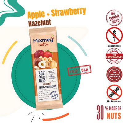 MIXMEY Hazelnut + Apple + Strawberry Fruit Bar 25 g x 24