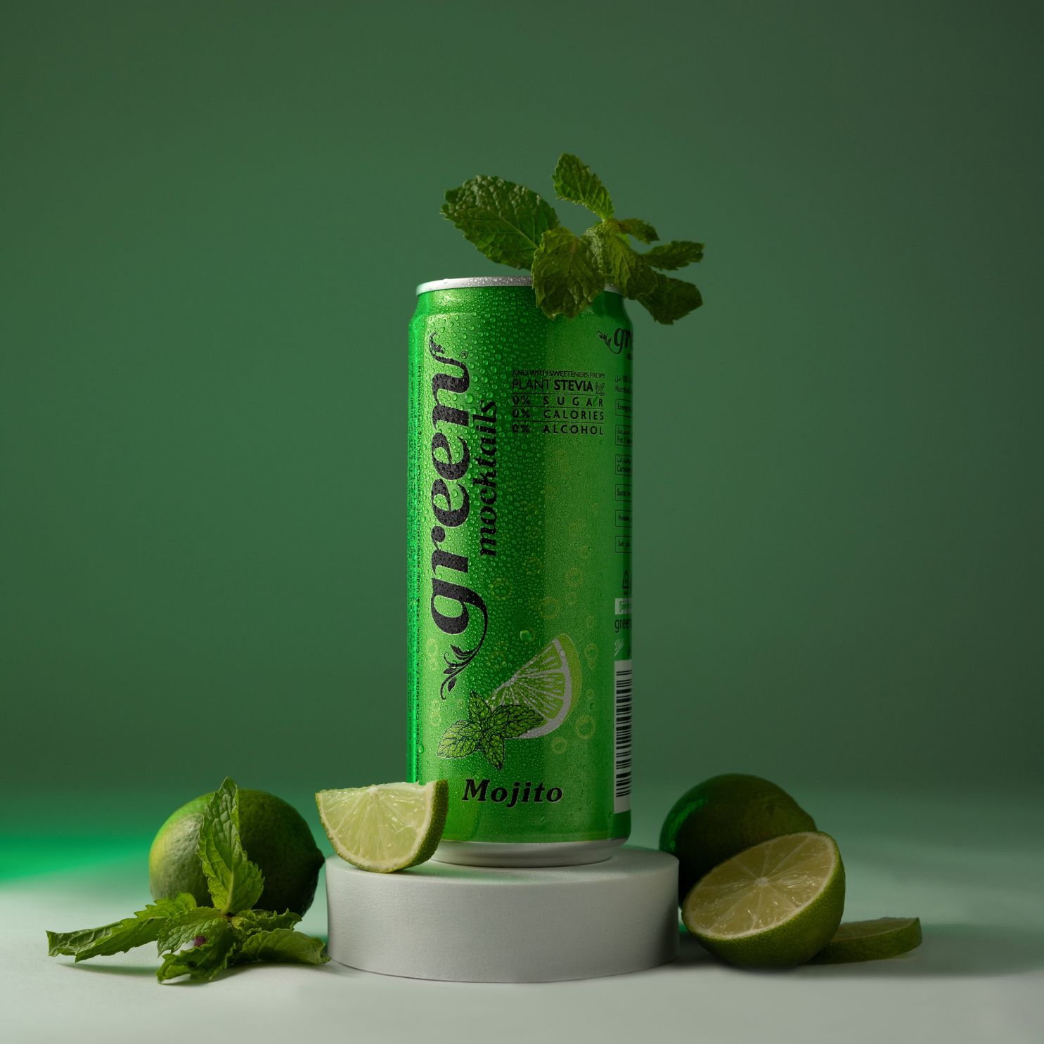 Green Mojito 330ml – Naturally Sweetened Soft Drink - No Sugar Added