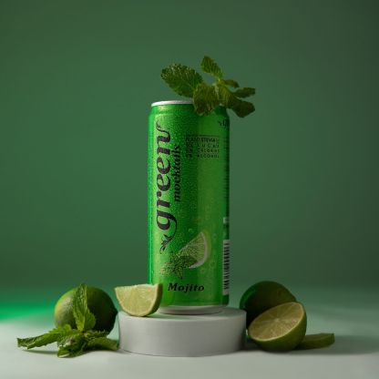 Green Mojito 330ml – Naturally Sweetened Soft Drink - No Sugar Added