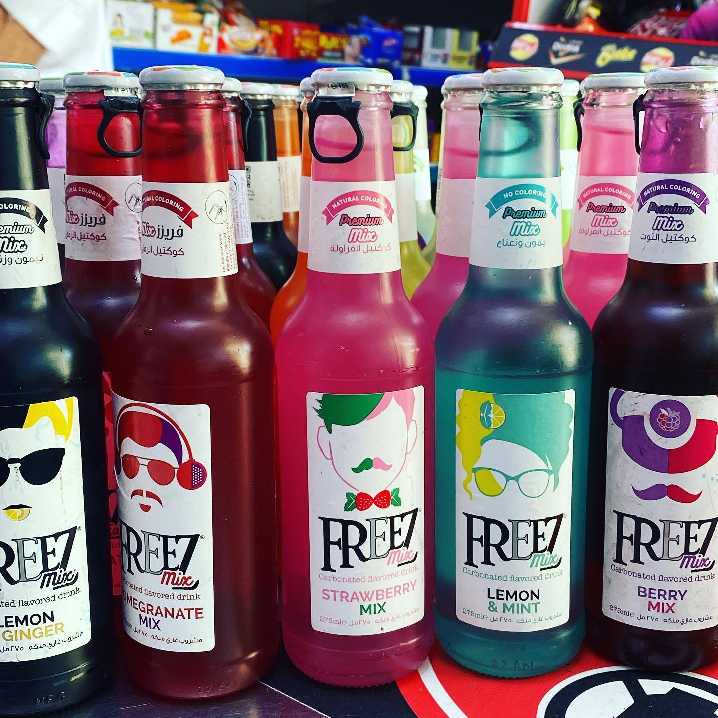 Freez Mix Mojito Strawberry Carbonated Flavored Soda Drink 275ml