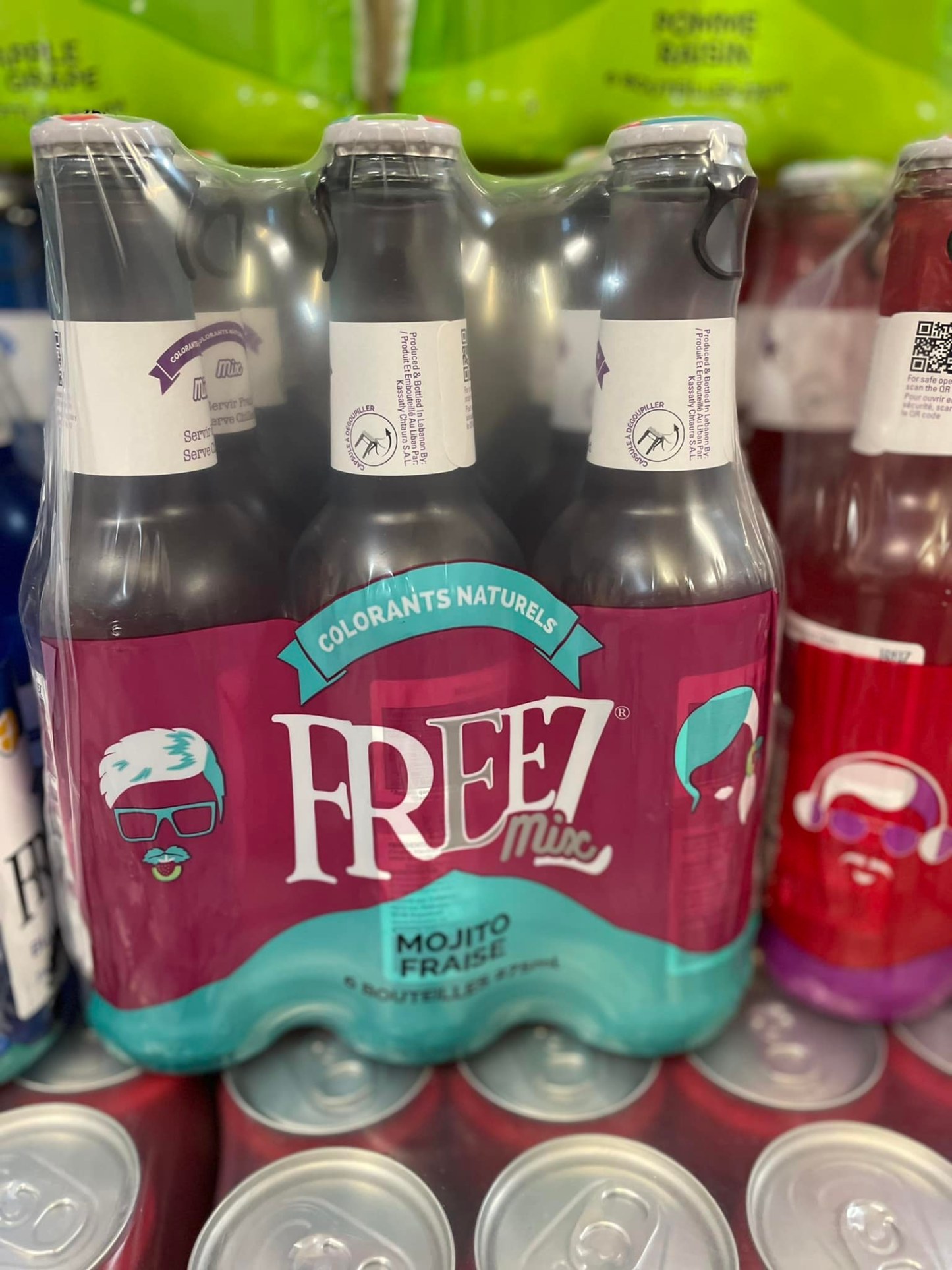 Freez Mix Mojito Strawberry Carbonated Flavored Soda Drink 275ml