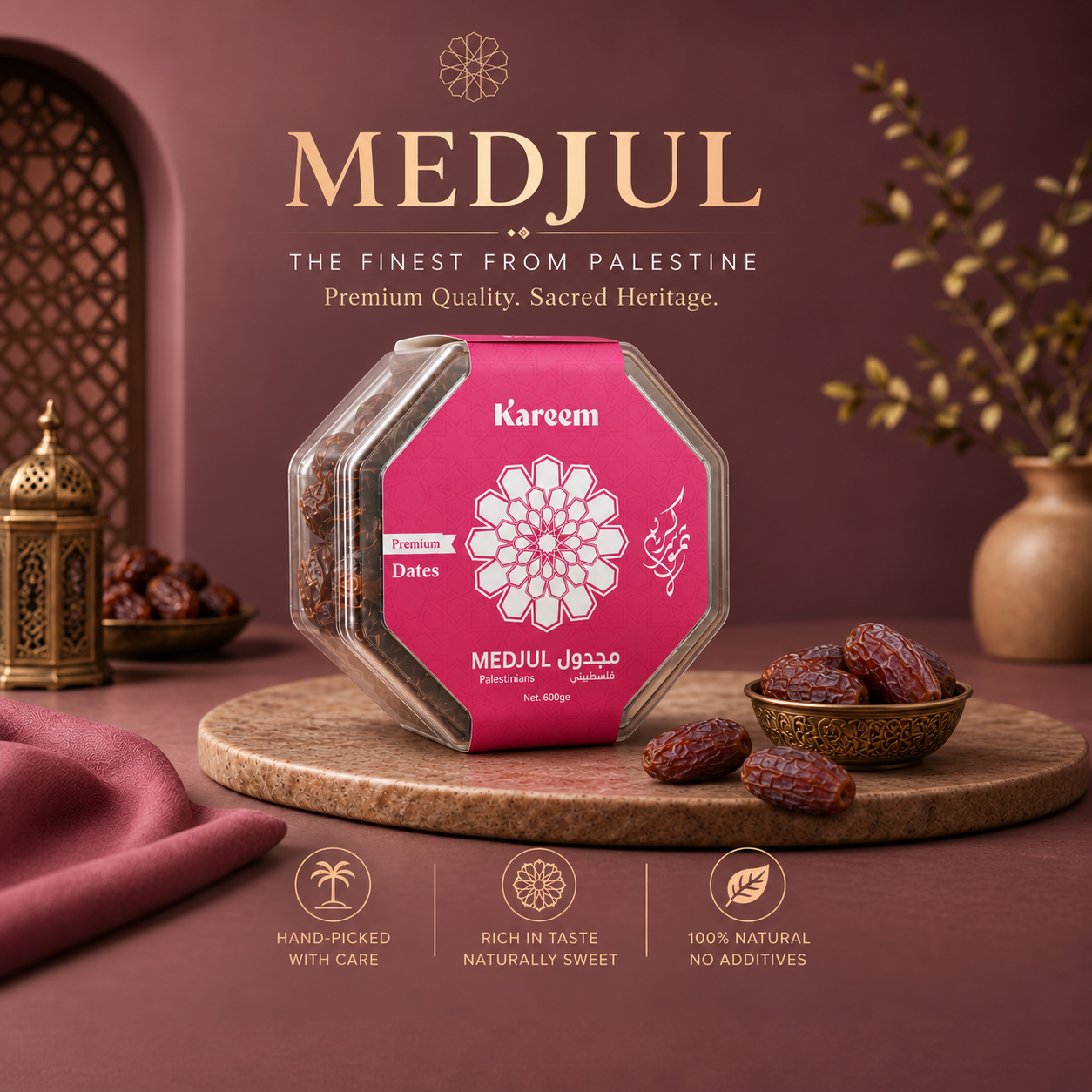 KAREEM KURMA MEDJOOL PALESTINE PREMIUM - NEW HARVEST