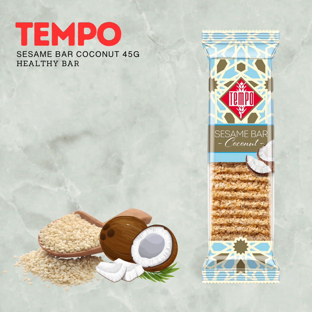 Tempo Coconut Sesame Bar 45g-Impact TCS