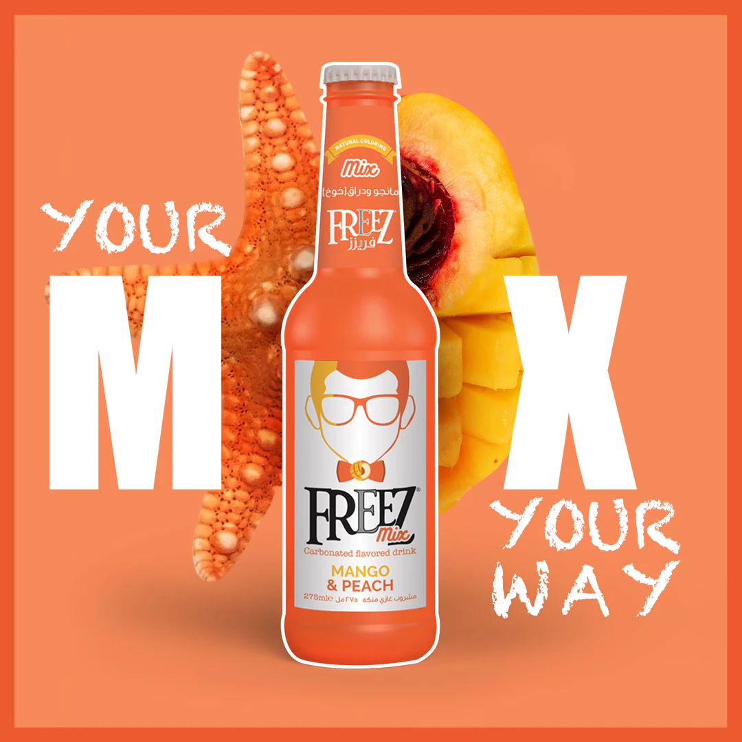 Freez Mix Mango & Peach Soda Drink