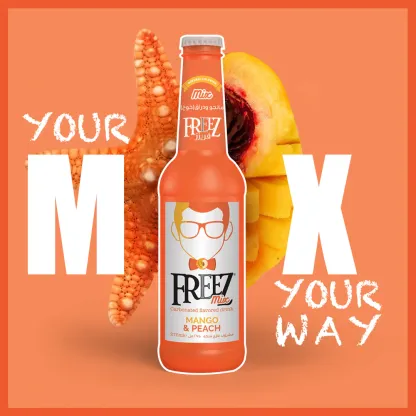 Freez Mix Mango & Peach Soda Drink