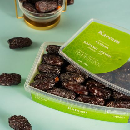 KAREEM KURMA PREMIUM DATES AJWA SAFAWI [ 400g ] FROM SUADI ARABIA