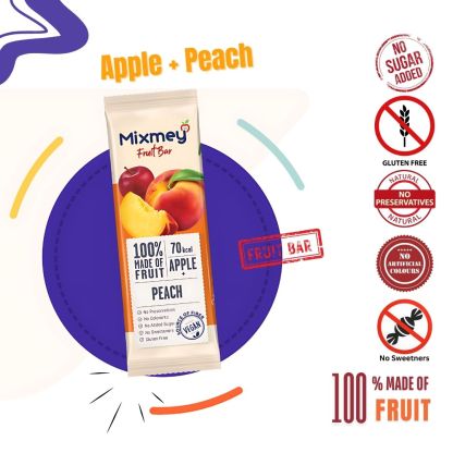 MIXMEY Apple + Peach Fruit Bar 20g x 24