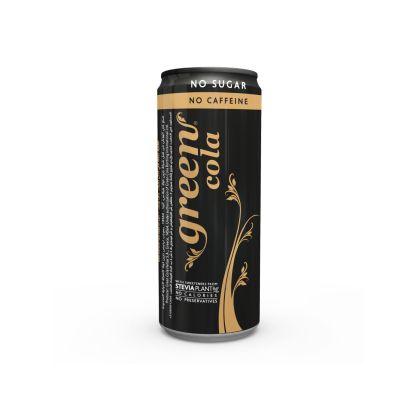 Green Cola No Caffeine 330ml – Naturally Sweetened Soft Drink - No Sugar Added