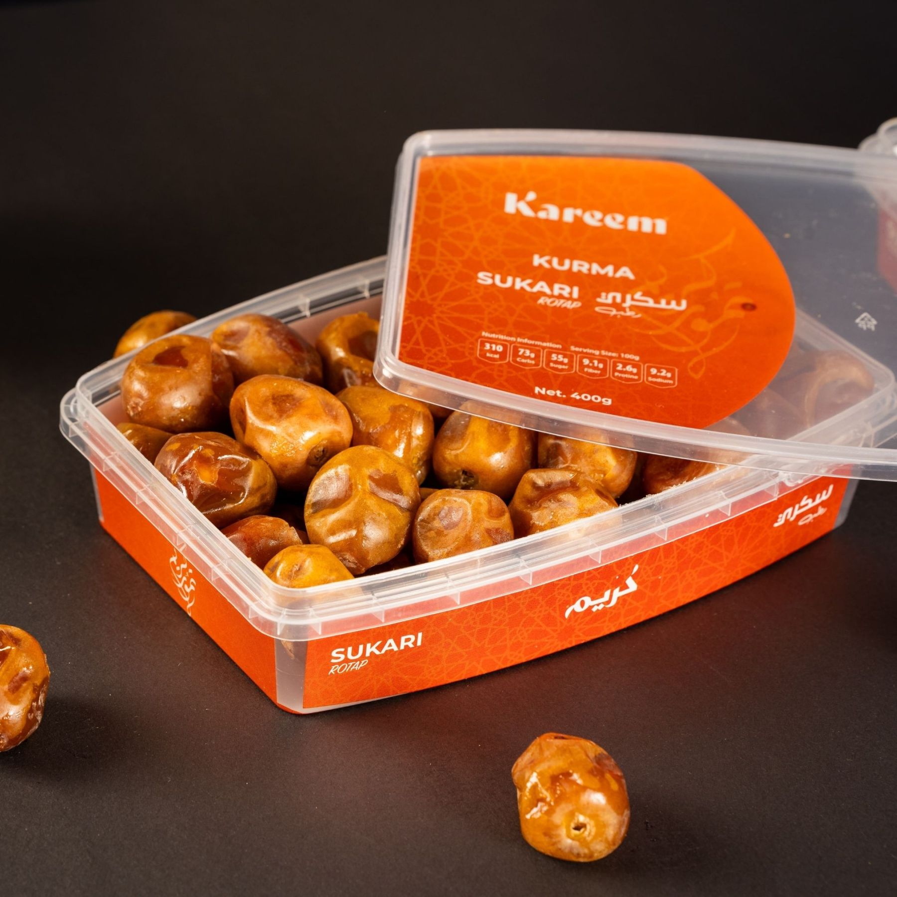 KAREEM KURMA SUKARI PREMIUM [ 400g ] DIIMPORT DARI AL QASSIM - STOK BARU