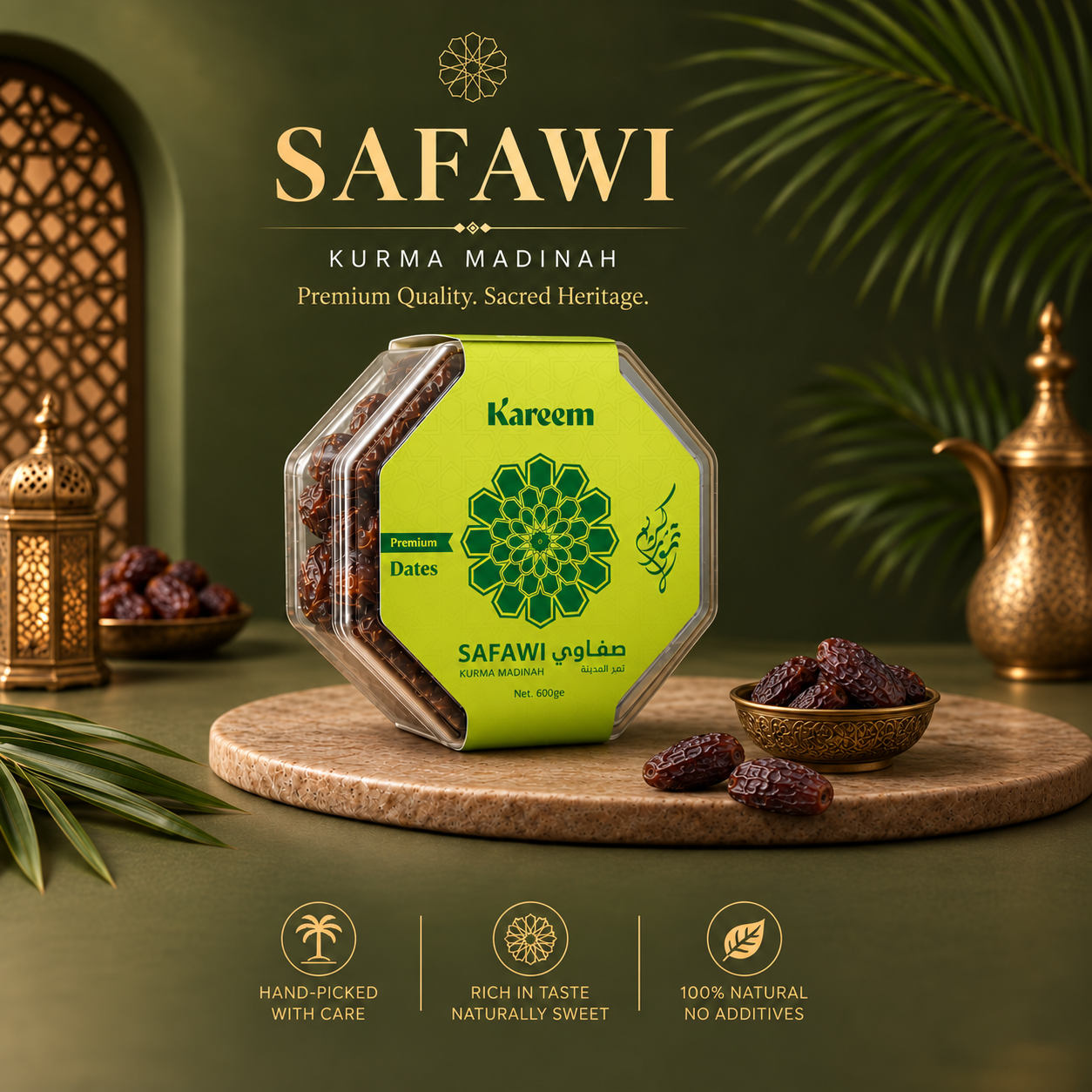 KAREEM KURMA SAFAWI PREMIUM LARGE DIIMPORT DARI MADINAH - STOCK BARU 