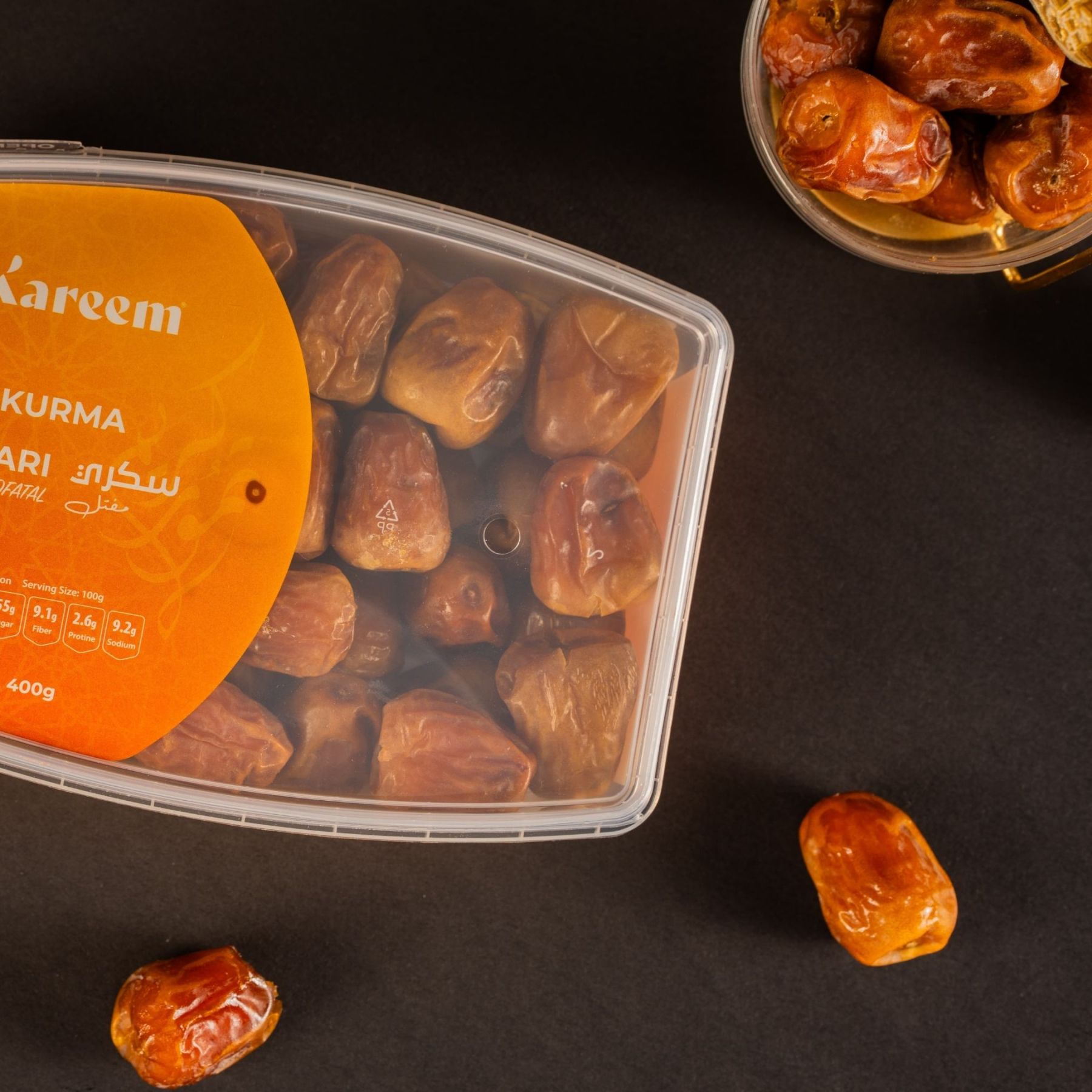 KAREEM KURMA PREMIUM DATES SUKARI ( MUFATAL ) [ 400g ] FROM SUADI ARABIA