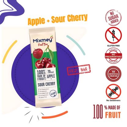 MIXMEY Apple + Sour Cherry Fruit Bar 20 g x 24