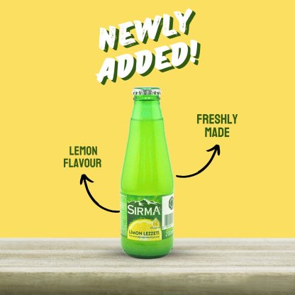 SIRMA Lemon Flavoured Natural Mineral Rich Mineral Water Drink 200ml