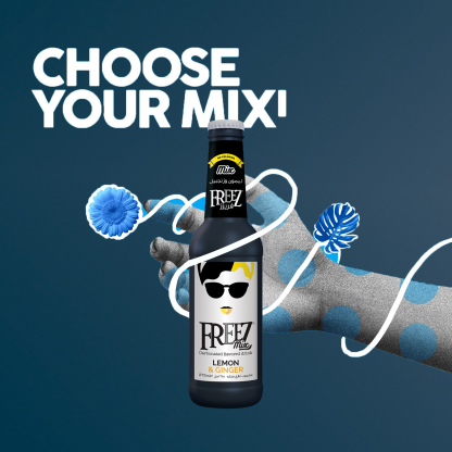 Freez Mix Lemon Ginger Soda Drink 275ml x 24