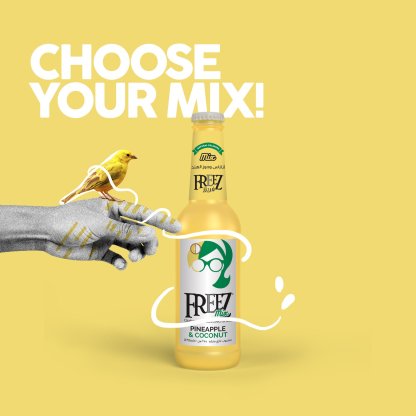 Freez Mix Pineapple & Coconut Soda Drink 275ml x 24