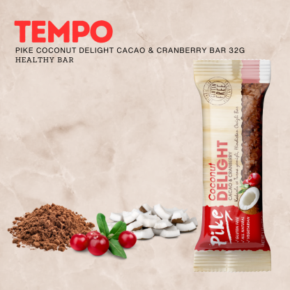 Pike Coconut Delight Cacao & Cranberry Bar 32g