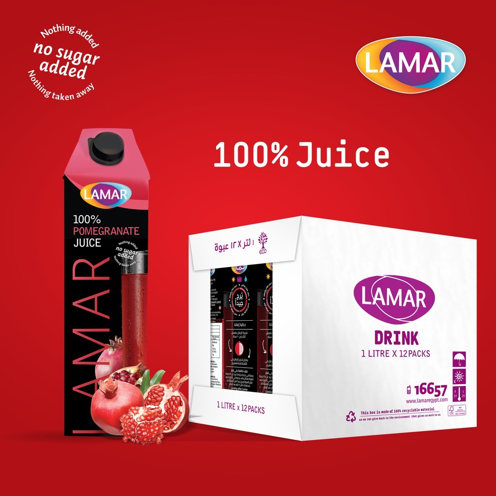 Lamar Pomegranate Juice 1 Lt X 12