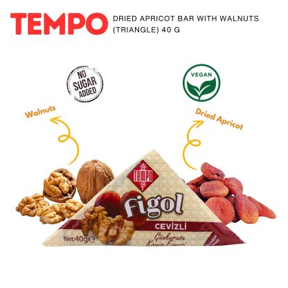 Tempo Fig Bar with Walnuts [ Triangle ] (40g) x 12 x 18