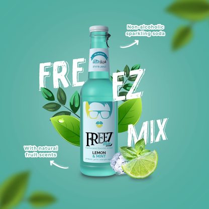 Freez Mix Lemon & Mint Soda Drink 275ml x 24