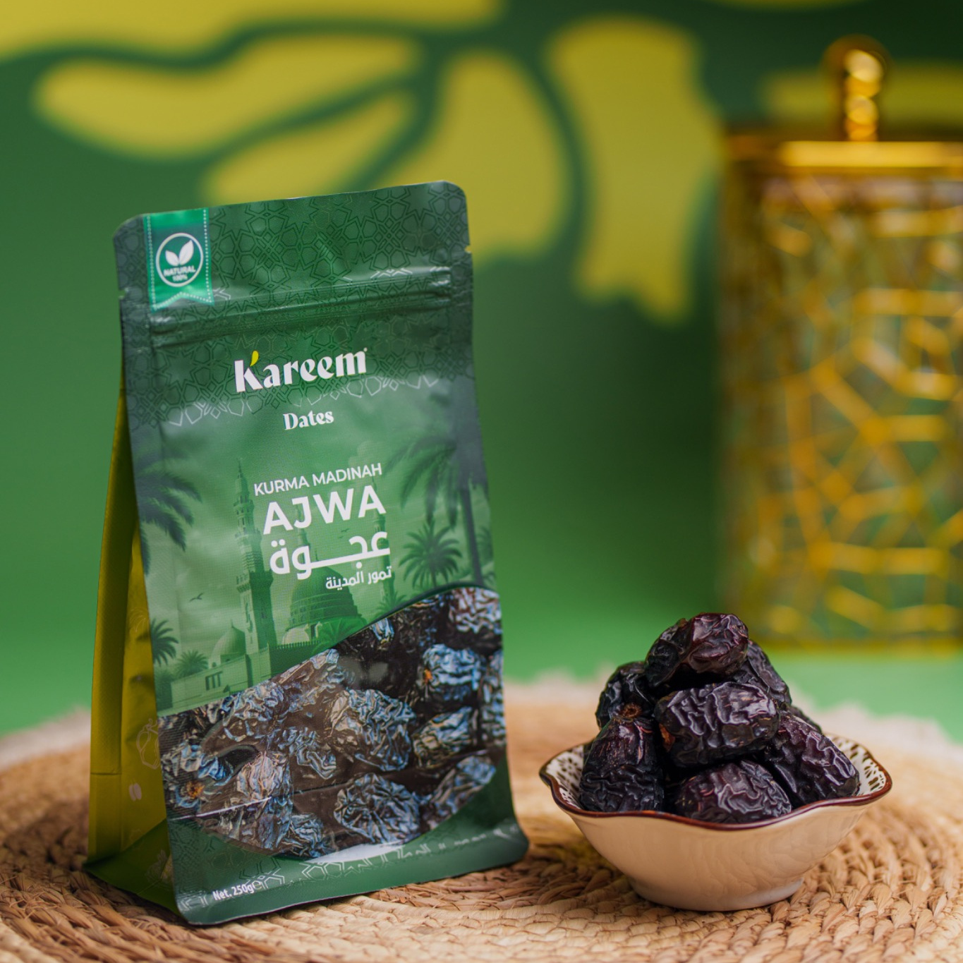 KAREEM KURMA AJWA PREMIUM 250g - Exclusive Pouch