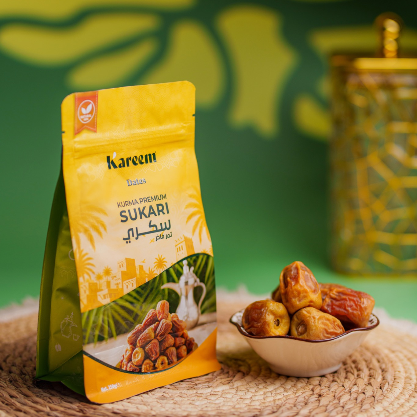 KAREEM KURMA SUKARI MOFATAL 250g - Exclusive Pouch