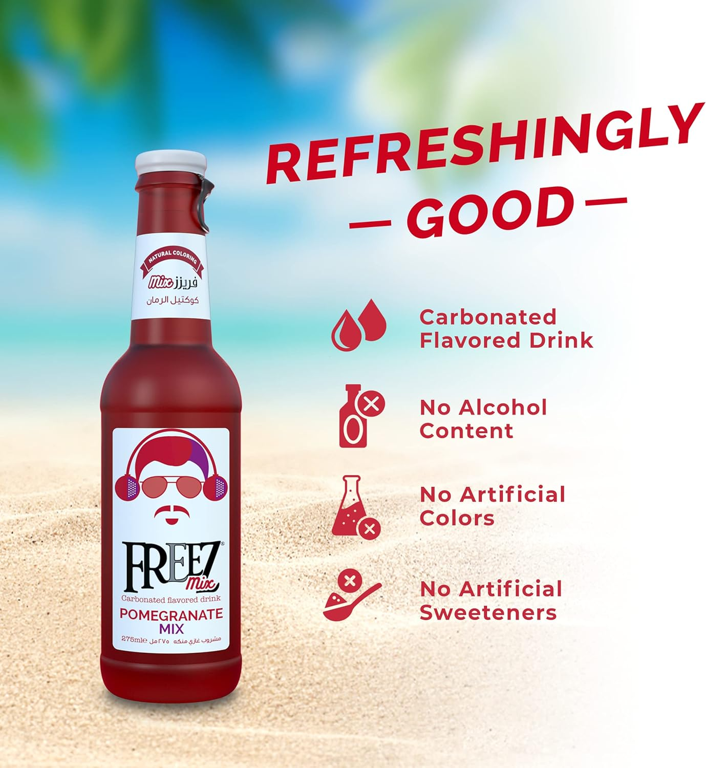 Freez Mix Pomegranate Soda Drink 275ml x 24