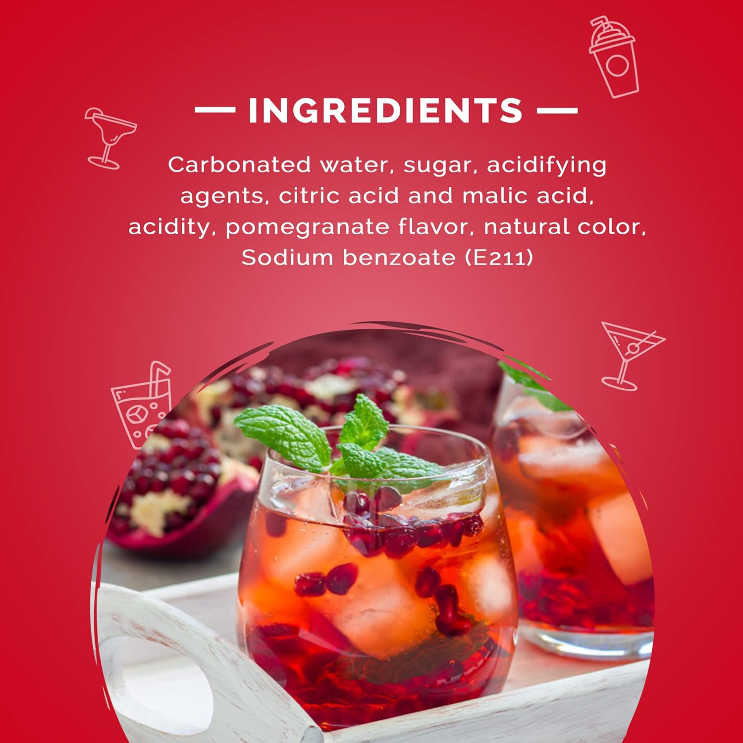 Freez Mix Pomegranate Soda Drink 275ml x 24