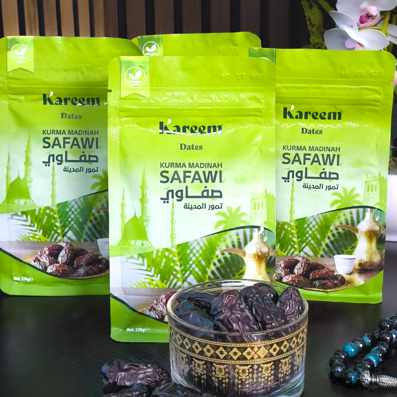 KAREEM KURMA SAFAWI PREMIUM 250g - Exclusive Pouch