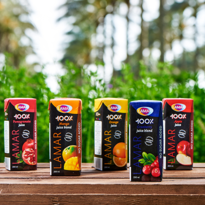 LAMAR Juice 100% Natural & Premium Drink [ 200ml X 3 pcs ] No Preservatives imported from Egypt