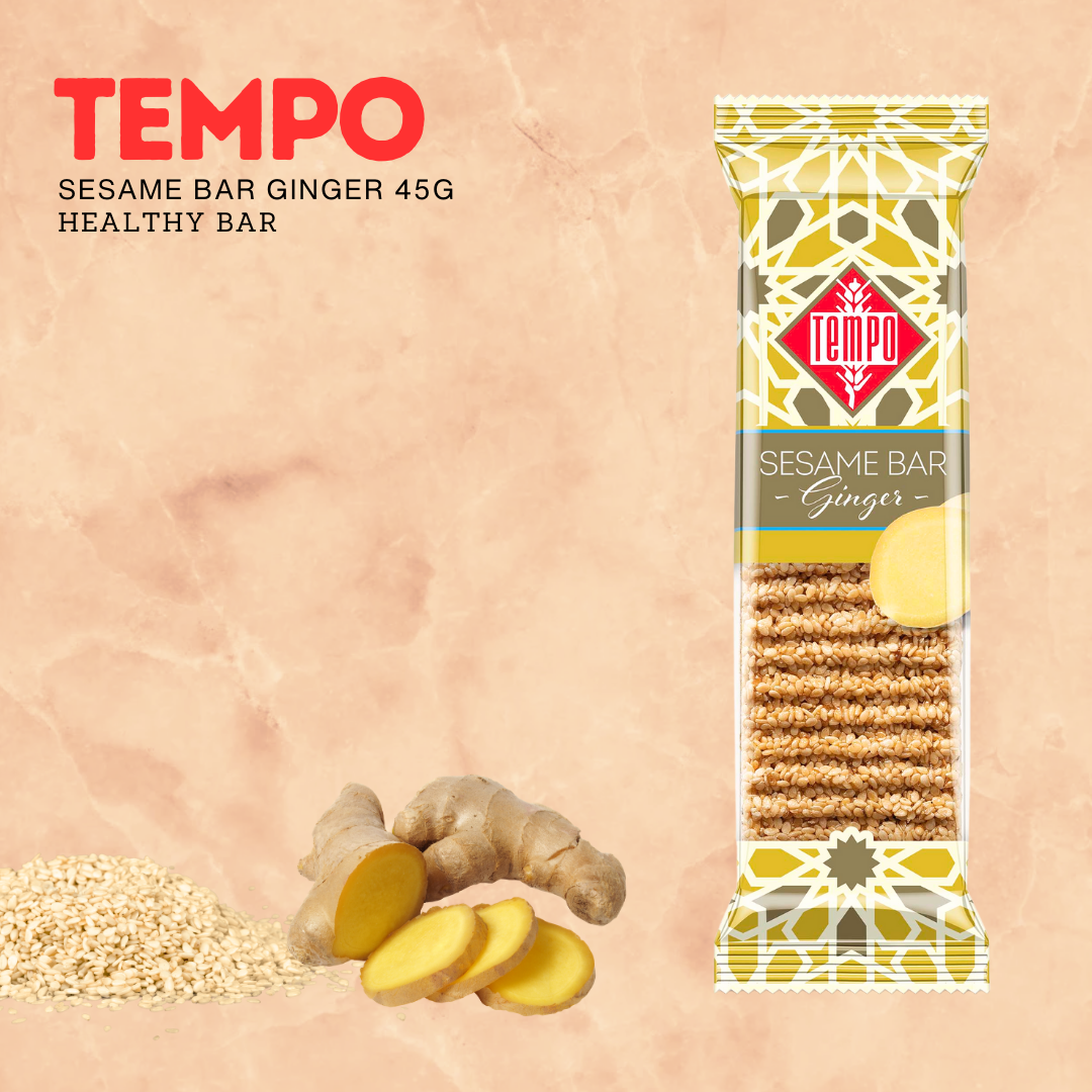 Tempo Ginger Sesame Bar 45g-Impact TCS