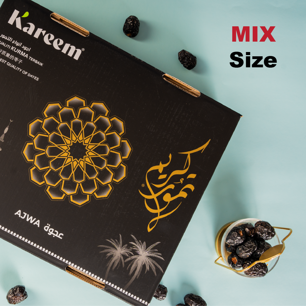 Kareem Kurma Ajwa Premium Mix [5kg] – Diimport dari Madinah, Stok Baru