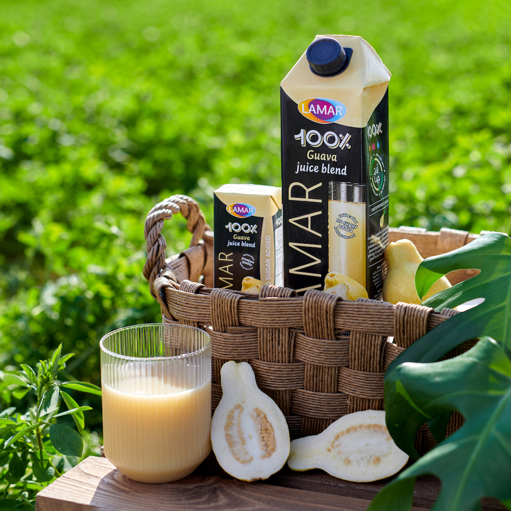 LAMAR Guava Juice 100% Natural & Premium Drink [ 200ml X 6 pcs ] No Preservatives imported from Egypt