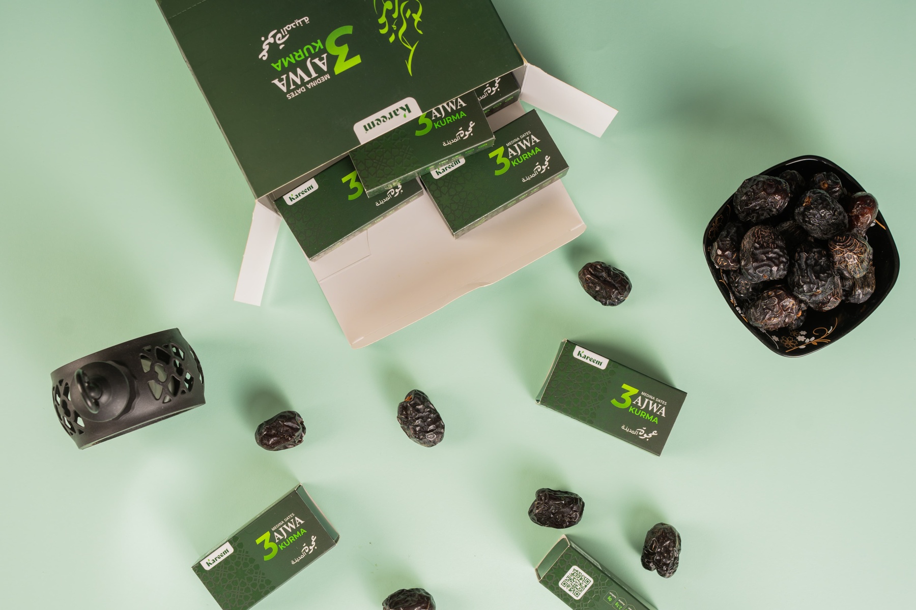 KAREEM DATES AJWA VIP JUMBO [ 3 PIECES ] KURMA AJWA [ 3 BIJI ] MAKANAN SUNNAH