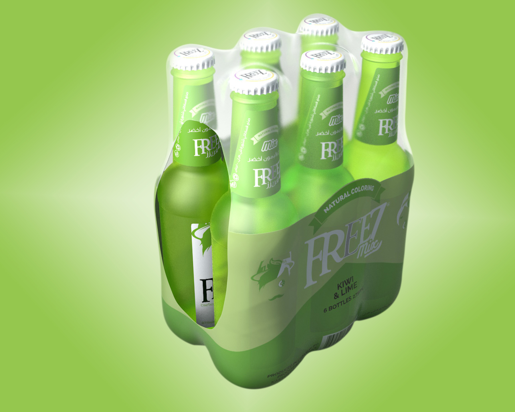 Freez Mix Kiwi & Lime Soda Drink 275ml x 24