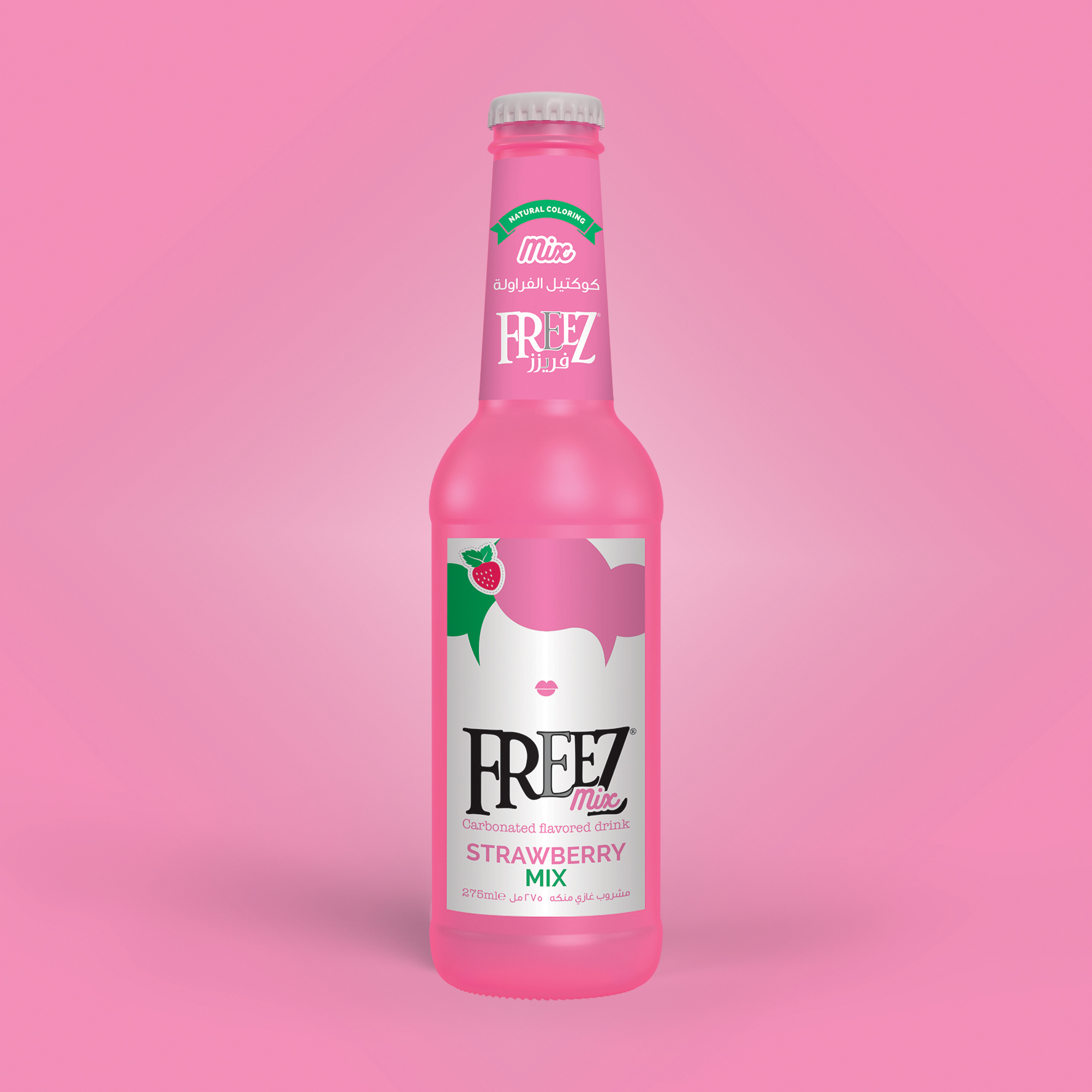 Freez Mix Strawberry Soda Drink 275ml x 24