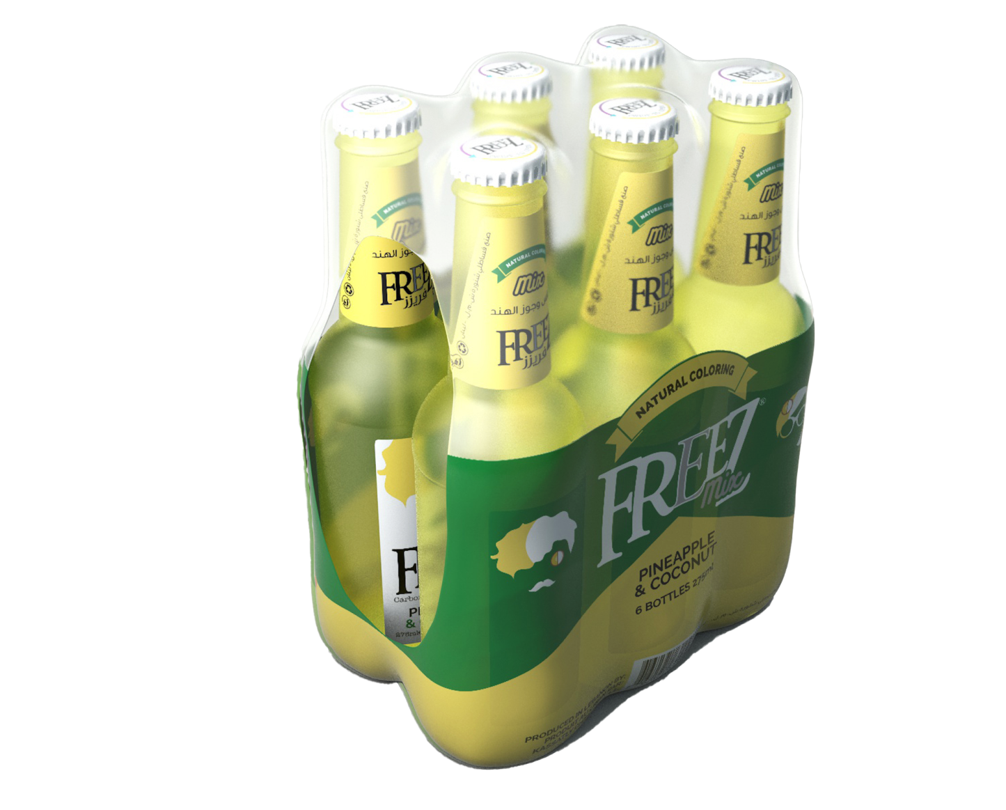 Freez Mix Pineapple & Coconut Soda Drink 275ml x 24