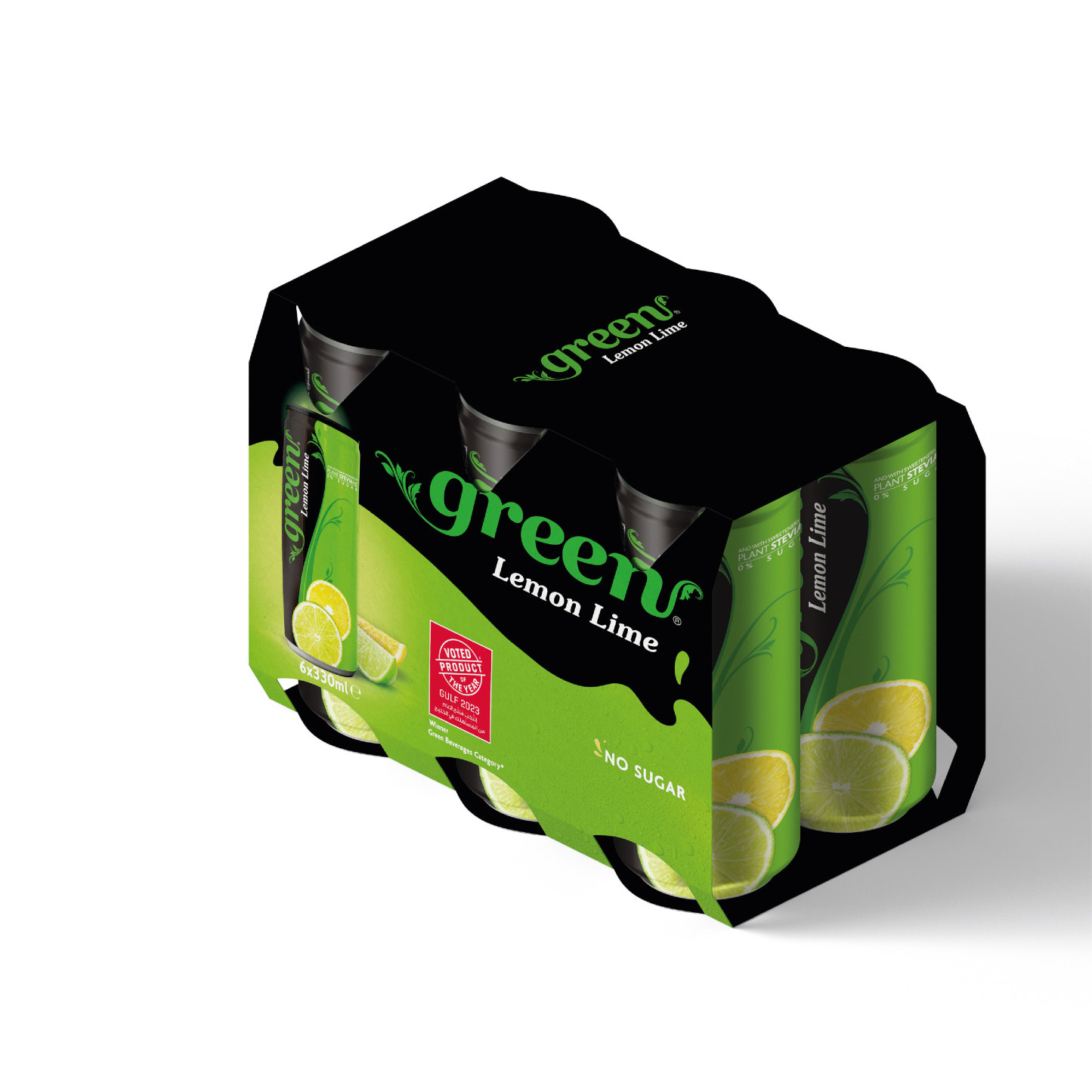 Green Lemon Lime 330ml – Naturally Sweetened Soft Drink - No Sugar Added
