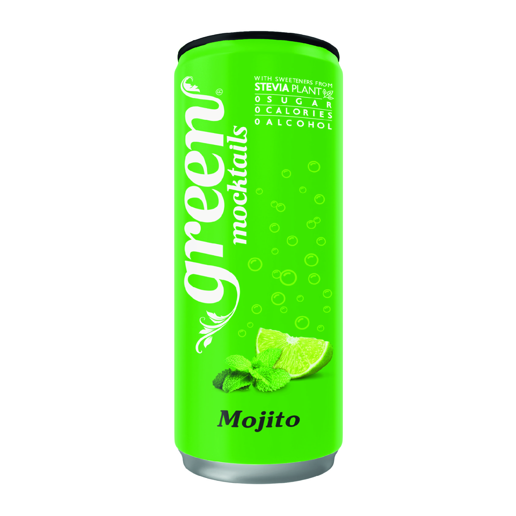 Green Mojito 330ml – Naturally Sweetened Soft Drink - No Sugar Added