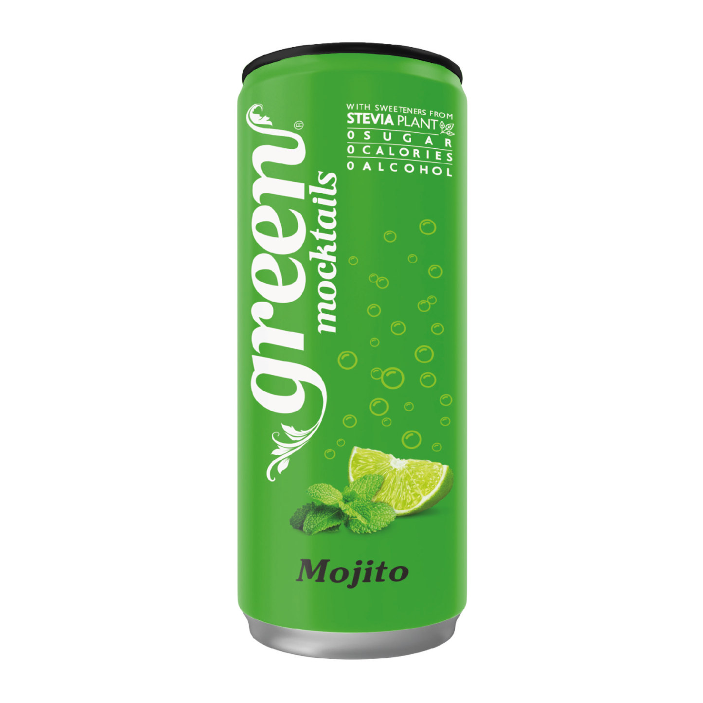 Green Mojito 330ml – Naturally Sweetened Soft Drink - No Sugar Added