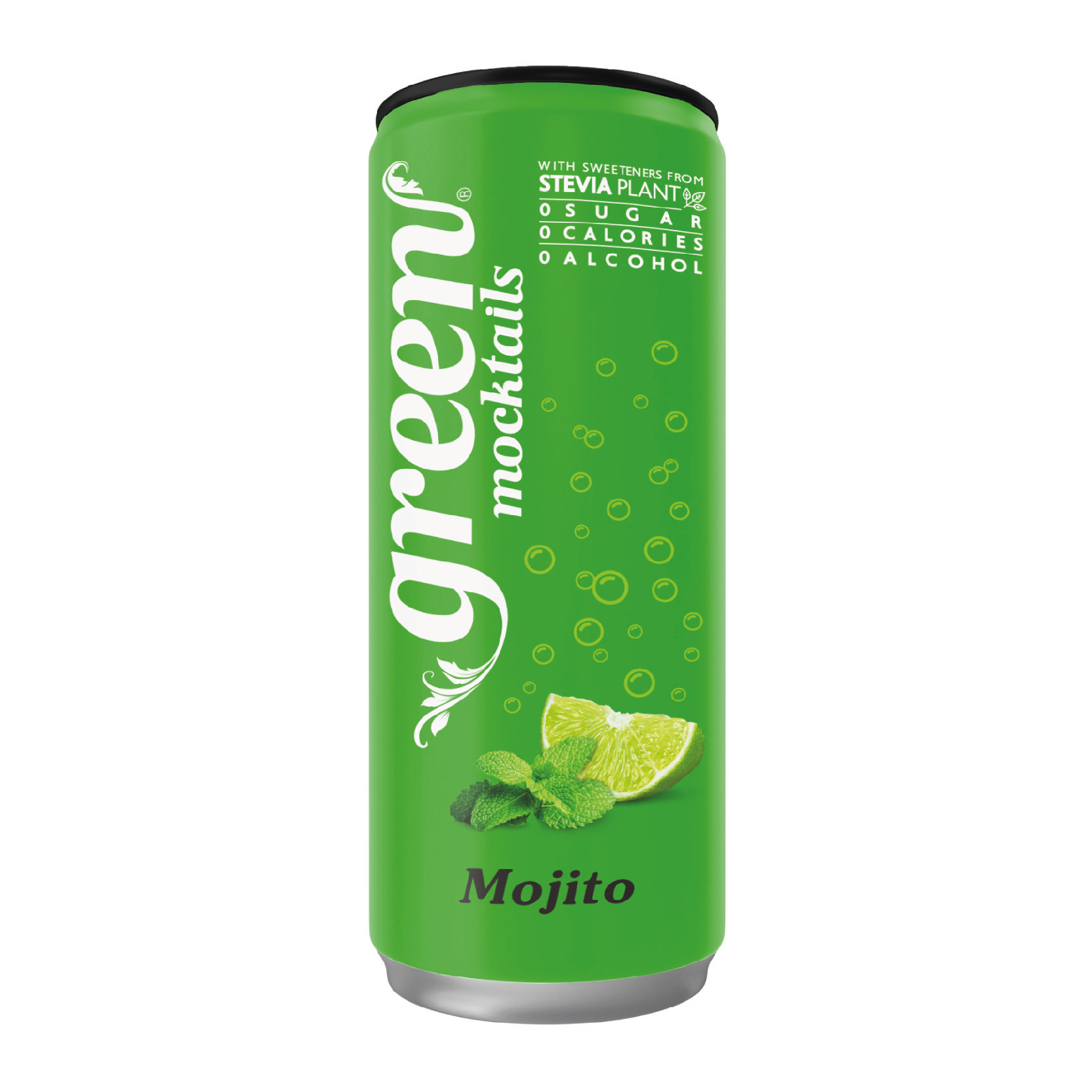 Green Mojito 330ml – Naturally Sweetened Soft Drink - No Sugar Added