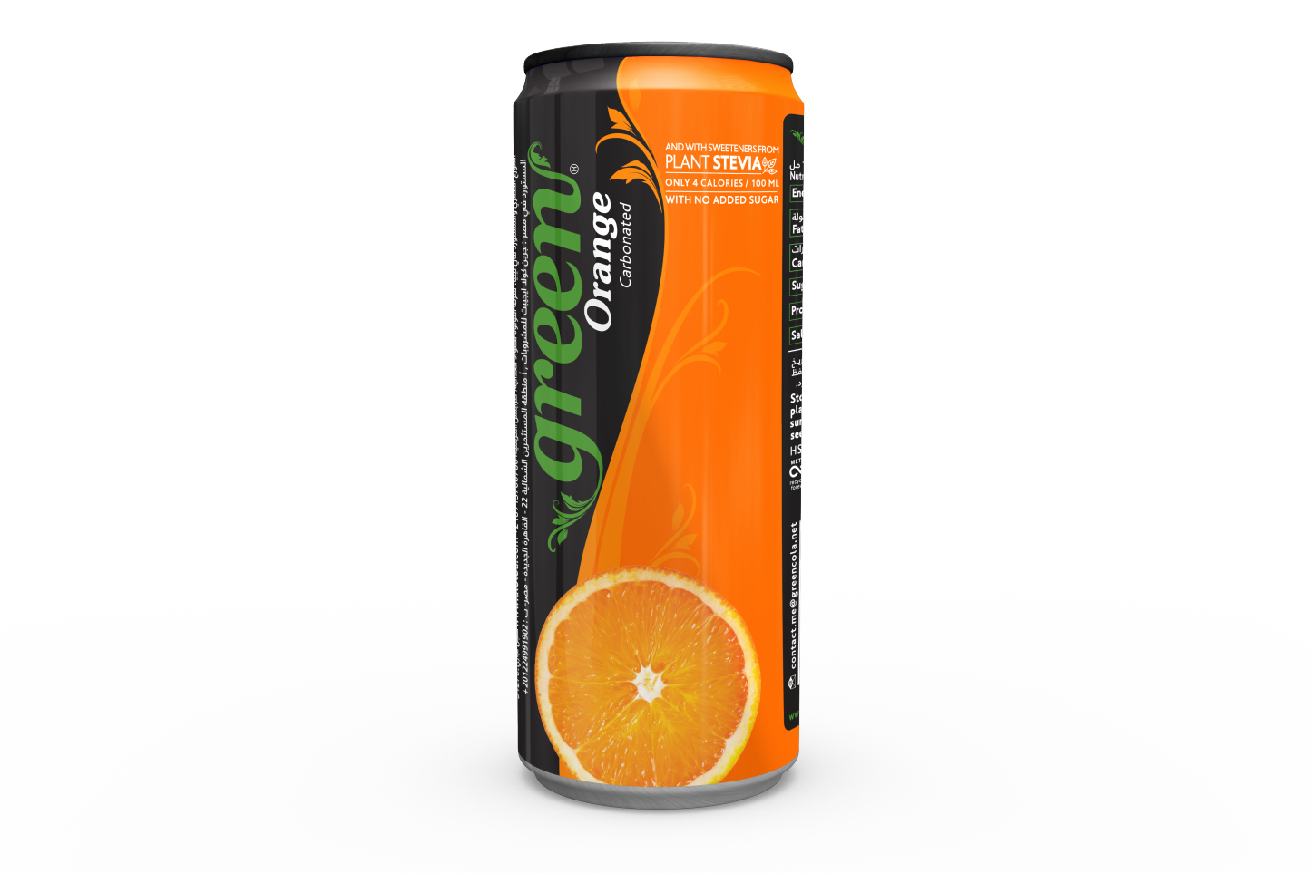 Green Orange 330ml – Naturally Sweetened Sodas - No Sugar Added