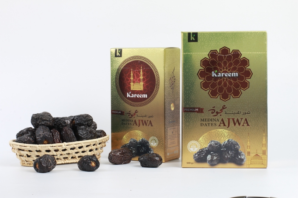 KAREEM DATES AJWA PREMIUM VIP JUMBO 500g From Saudi Arabia