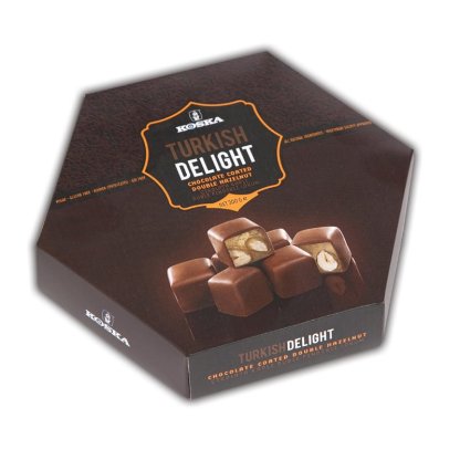 KOSKA Chocolate Coated Turkish Delight With Hazelnut 140g x 12